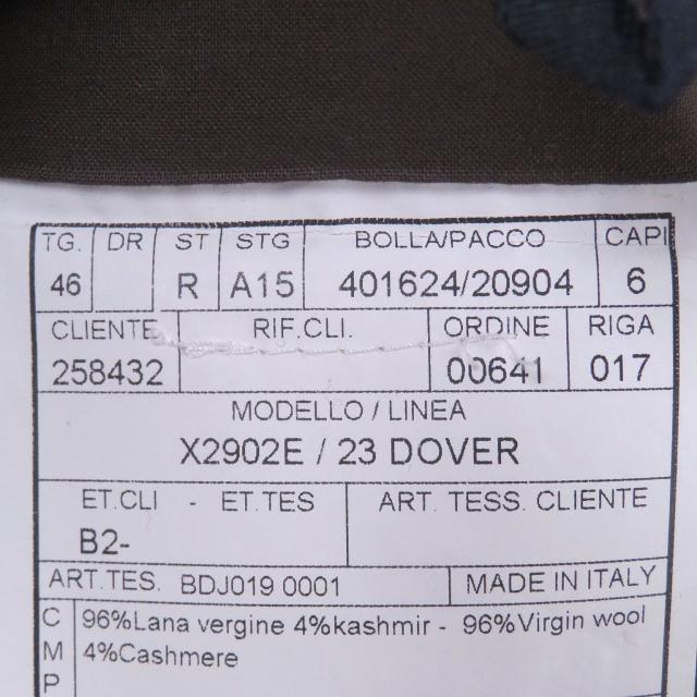 極美品□BOGLIOLI ボリオリ DOVER カシミヤ混 チェック柄 シングル アンコンジャケット テーラードジャケット 46 イタリア製　正規品_8