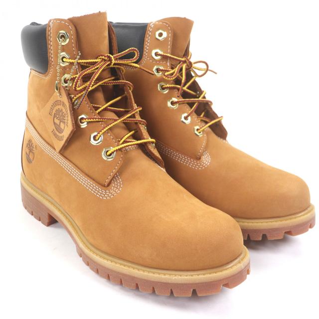 未使用品□Timberland ティンバーランド 10061713 6インチ プレミアム ウォータープルーフ ブーツ ヌバック アンクルブーツ ウィート 7.5_2
