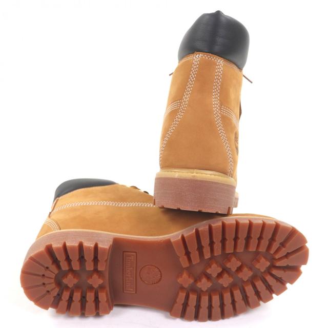 未使用品□Timberland ティンバーランド 10061713 6インチ プレミアム ウォータープルーフ ブーツ ヌバック アンクルブーツ ウィート 7.5_4