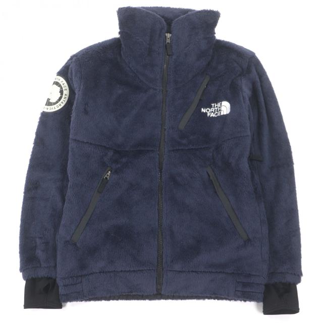 美品□THE NORTH FACE ザ・ノースフェイス NA61930 Antarctica Versa Loft Jacket ロゴ刺繍 フリースジャケット ネイビー M 正規品