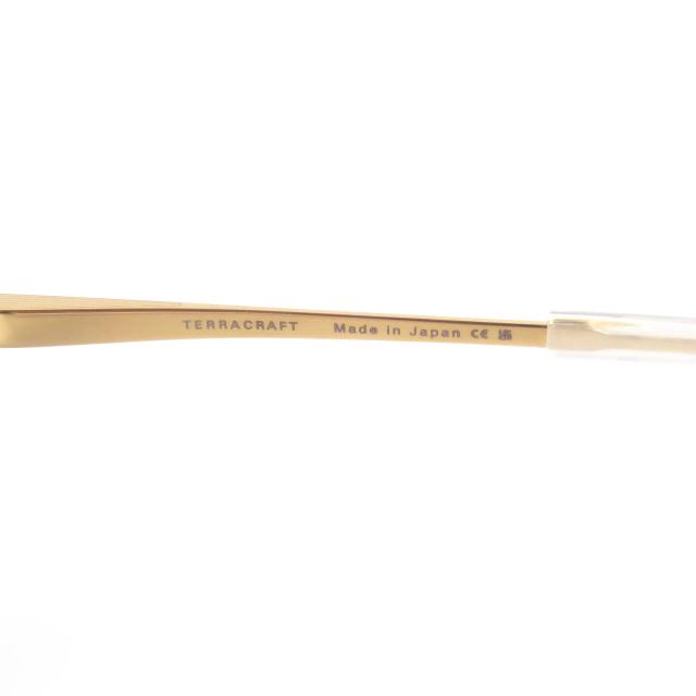 美品□DITA ディータ DTS416-A-02 TERRACRAFT ツーブリッジ サングラス クリアホワイト ゴールド 52□19-138 日本製 メンズ_6