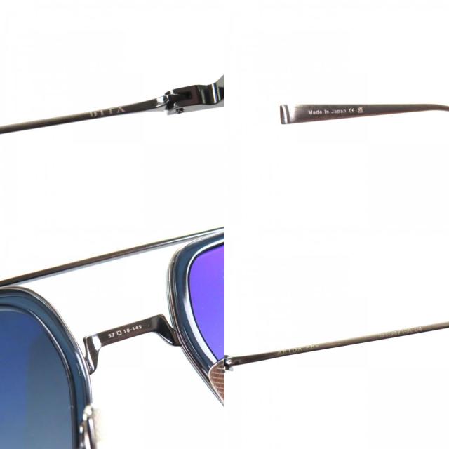 未使用品▼DITA ディータ DTS471 ARTOA.88X ティアドロップ ツーブリッジ アイウェア サングラス 57□16-145 デモレンズ_9