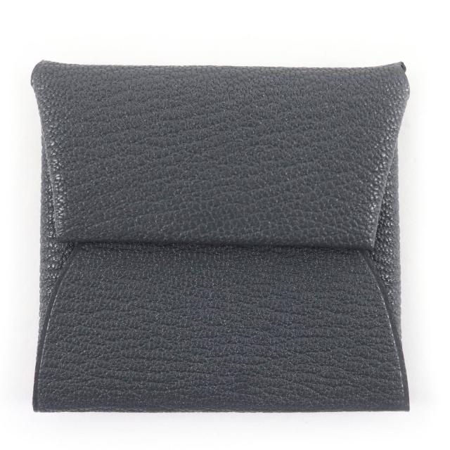 未使用品☆HERMES エルメス バスティア ヴェルソ シェーブル グリミスティ ノワール コインケース W刻印 箱付き フランス製 レディース