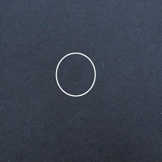 美品□HERMES エルメス 22SS コットン100％ ラムレザーホースパッチ ショートスリーブ 半袖Ｔシャツ カットソー ネイビー S イタリア製_9
