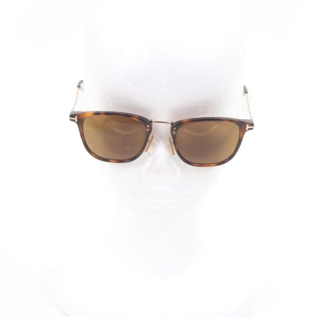 良品□TOM FORD トムフォード TF672 53E Beau ウェリントン サングラス クリアブラウン ピンクゴールド 51□21-145 イタリア製 メンズ　_1