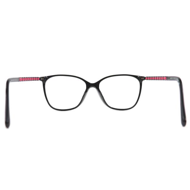 美品△CHANEL シャネル 3408-Q-A ココマーク スクエアシェイプ メガネ 眼鏡 アイウェア ブラック ピンク 54□16 140 度入り 箱・保存袋付_5