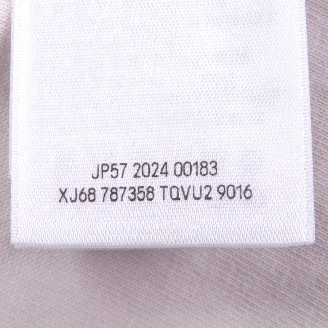 極美品□BALENCIAGA バレンシアガ 24SS 787358 コットン100％ インサイドアウト ダメージ加工 半袖Ｔシャツ アイボリー系 2 正規品_6