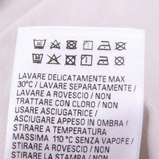 極美品□BALENCIAGA バレンシアガ 24SS 787358 コットン100％ インサイドアウト ダメージ加工 半袖Ｔシャツ アイボリー系 2 正規品_7