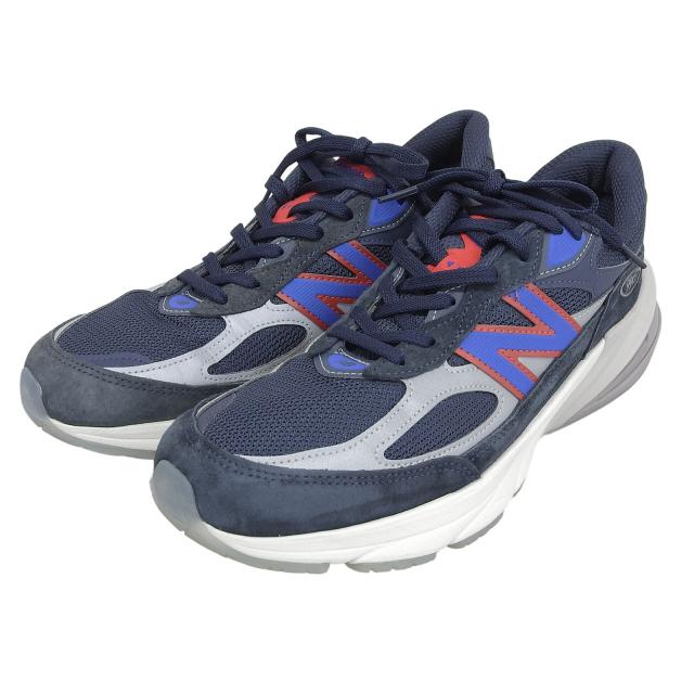 美品▲NEW BALANCE ニューバランス U990KR6 キス×マディソン スクエア ガーデン スウェードレザー メッシュ ローカットスニーカー 27.5
