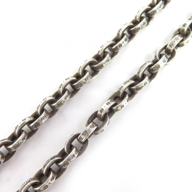 美品△CHROME HEARTS クロムハーツ FILIG CROSS XS W PAPER フィリグリークロスペーパーチェーン ネックレス 925 K14 20インチ 60.19g_4