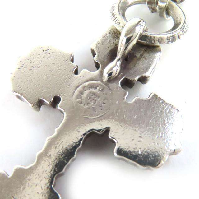 美品△CHROME HEARTS クロムハーツ FILIG CROSS XS W PAPER フィリグリークロスペーパーチェーン ネックレス 925 K14 20インチ 60.19g_7
