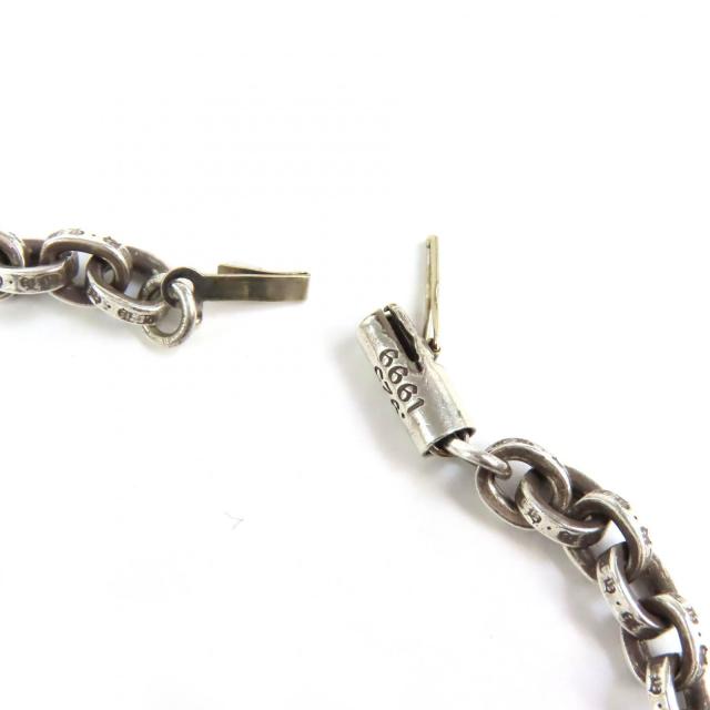 美品△CHROME HEARTS クロムハーツ FILIG CROSS XS W PAPER フィリグリークロスペーパーチェーン ネックレス 925 K14 20インチ 60.19g_6