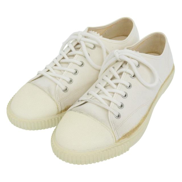 未使用品▲Maison Margiela 22 メゾンマルジェラ22 S57WS0420 REPLICA レプリカ キャンバス ヴィンテージ加工 ローカットスニーカー 39