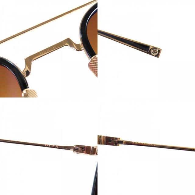 未使用品▼DITA ディータ DTS474 ARTOA 27.X ツーブリッジ サングラス ブラック ゴールド 47□26-145 デモレンズ メンズ 定価86900円_8