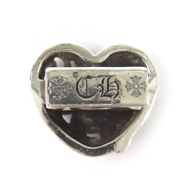 美品△CHROME HEARTS クロムハーツ HAIRBAND  ハート コンチョ ヘアゴム ヘアアクセサリー シルバー925  総重量15.0g メンズ 大人気_2