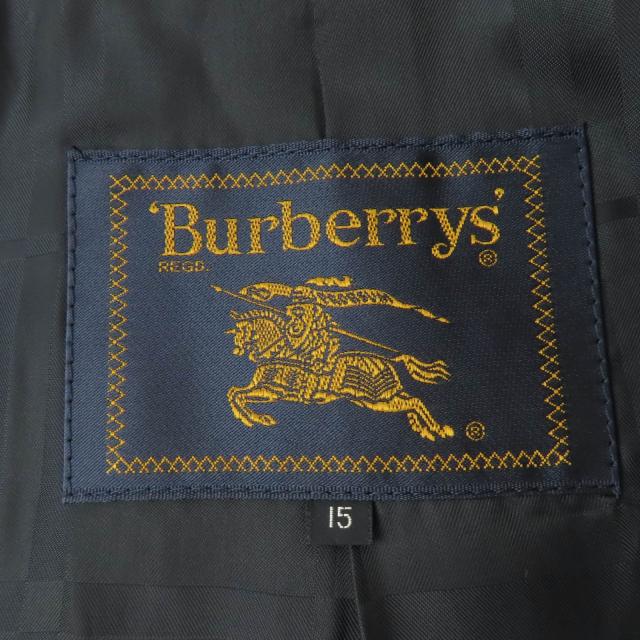 極美品☆Burberrys バーバリー カシミヤ100％ （イタリア製生地使用）比翼仕立て ロング丈 コート ブラック 46 正規品 レディース_6