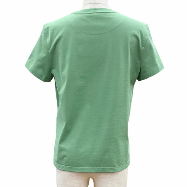 未使用品◇HERMES エルメス 25SS 5E4634DA カルトゥッシュ コットン100％ 半袖Ｔシャツ Vert Opaline (グリーン) 36 仏製 レディース_2