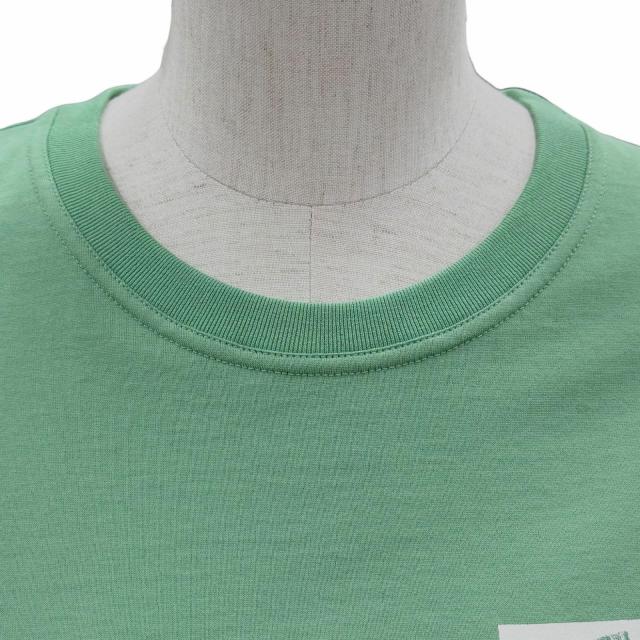 未使用品◇HERMES エルメス 25SS 5E4634DA カルトゥッシュ コットン100％ 半袖Ｔシャツ Vert Opaline (グリーン) 36 仏製 レディース_3
