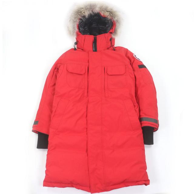 極美品□CANADA GOOSE カナダグース 2004MA WESTMOUNT PARKA FF ダウンコート ジャケット レッド XS ハンガー付 カナダ製 正規品 メンズ