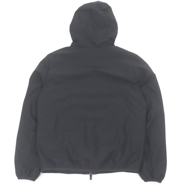 美品□MONCLER モンクレール 2024年製 CHALVES GIUBBOTTO ロゴワッペン フーデッド ライト ダウンジャケット ブラック 1 正規品 メンズ_3