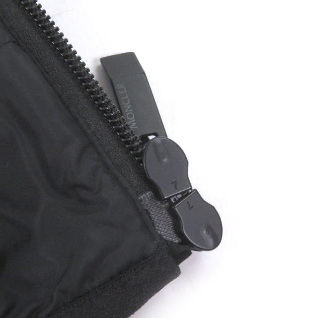 美品□MONCLER モンクレール 2024年製 CHALVES GIUBBOTTO ロゴワッペン フーデッド ライト ダウンジャケット ブラック 1 正規品 メンズ_4