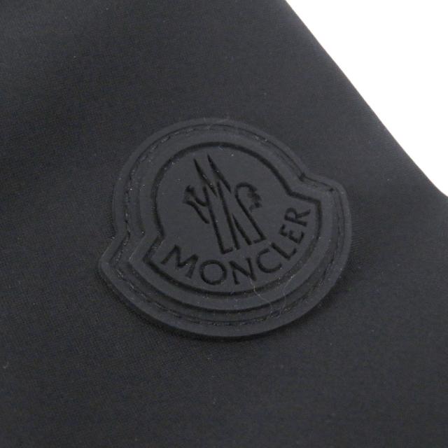 美品□MONCLER モンクレール 2024年製 CHALVES GIUBBOTTO ロゴワッペン フーデッド ライト ダウンジャケット ブラック 1 正規品 メンズ_5