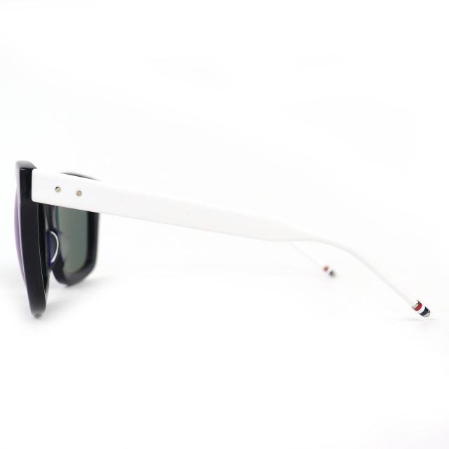 美品△THOM BROWNE トムブラウン TB-501-E-T-NVY-WHT-54-AF サングラス アイウェア ネイビー ホワイト 54□21-148 日本製 メンズ_2