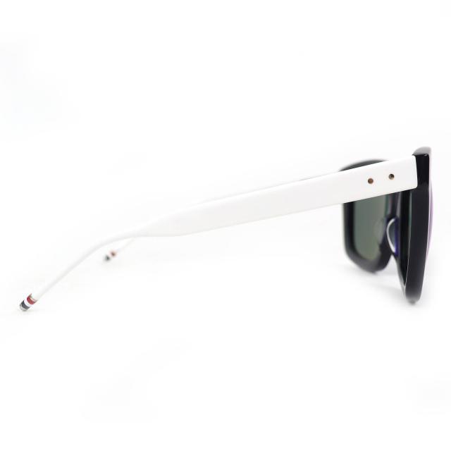 美品△THOM BROWNE トムブラウン TB-501-E-T-NVY-WHT-54-AF サングラス アイウェア ネイビー ホワイト 54□21-148 日本製 メンズ_3