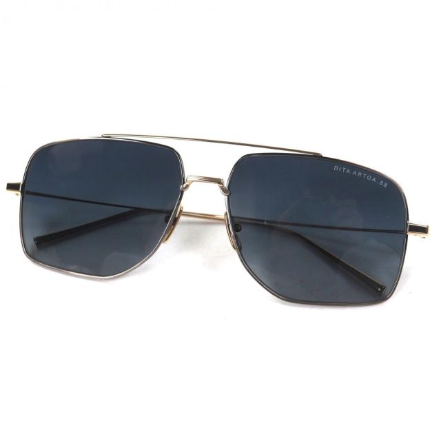 未使用品▼DITA ディータ DTS190 ARTOA.88 ツーブリッジ アイウェア サングラス ゴールド 60□15-145 デモレンズ メンズ