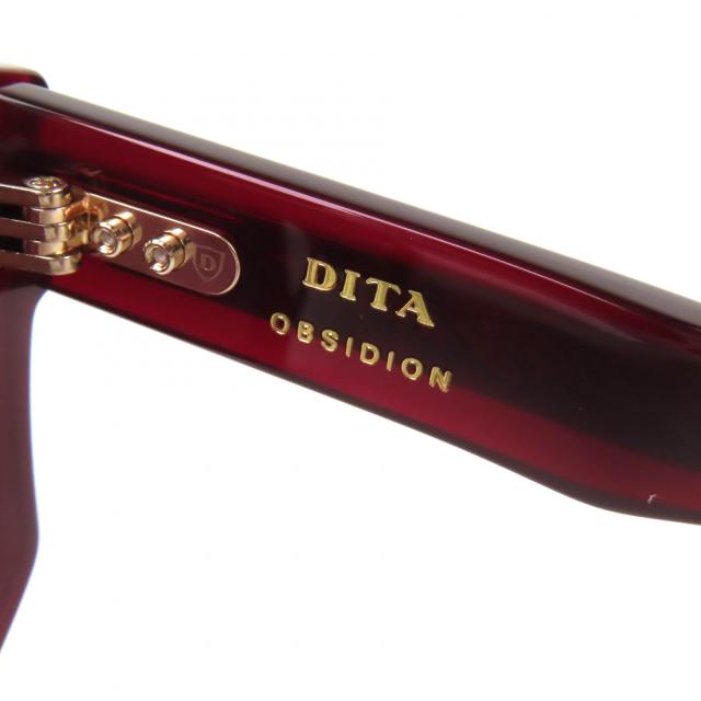 美品△DITA ディータ DTS755 OBSIDION オブシディオン オクタゴン サングラス クリアボルドー 52□18-145 デモレンズ 日本製_7