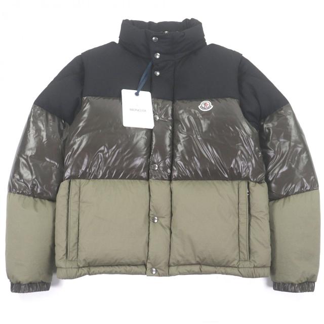 未使用品□MONCLER モンクレール 2021年製 AVEILLAN GIUBBOTTO 2WAY ダウンベスト ダウンジャケット カーキ ブラック 3 正規品 メンズ