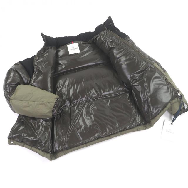 未使用品□MONCLER モンクレール 2021年製 AVEILLAN GIUBBOTTO 2WAY ダウンベスト ダウンジャケット カーキ ブラック 3 正規品 メンズ_3