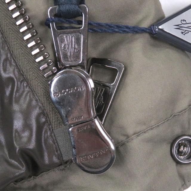 未使用品□MONCLER モンクレール 2021年製 AVEILLAN GIUBBOTTO 2WAY ダウンベスト ダウンジャケット カーキ ブラック 3 正規品 メンズ_5