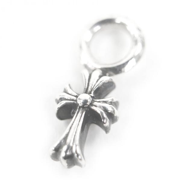 極美品□CHROME HEARTS クロムハーツ  STACK CH CROSS V2 CHクロススタックチャーム ペンダントトップ SV925 シルバー  重量1.28g メンズ