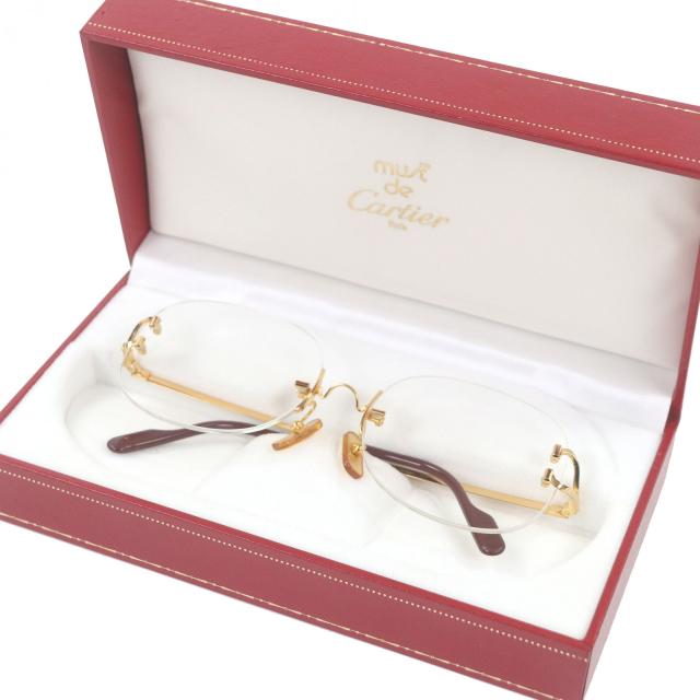 美品□Cartier カルティエ ヴィンテージ 2Cデコール ツーポイント 