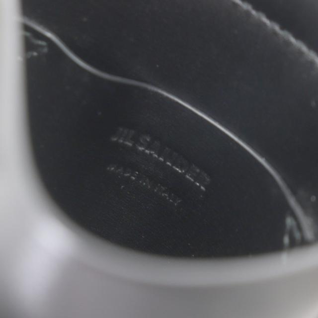 極美品▼JIL SANDER ジルサンダー GIRO PHONE CASE レザー ロゴプリント ショルダー 携帯ケース ブラック イタリア製 メンズ レディース_9