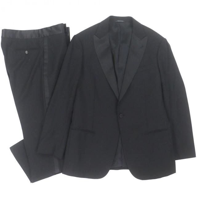 極美品▽GIORGIO ARMANI ジョルジオアルマーニ SOHO バージンウール100 