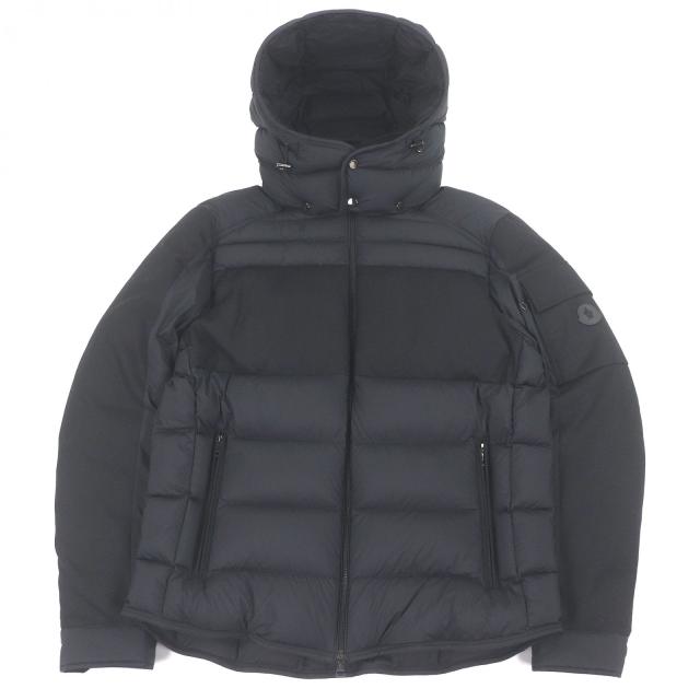 極美品□MONCLER モンクレール 24AW BARBUSTEL GIUBBOTTO レザーロゴ