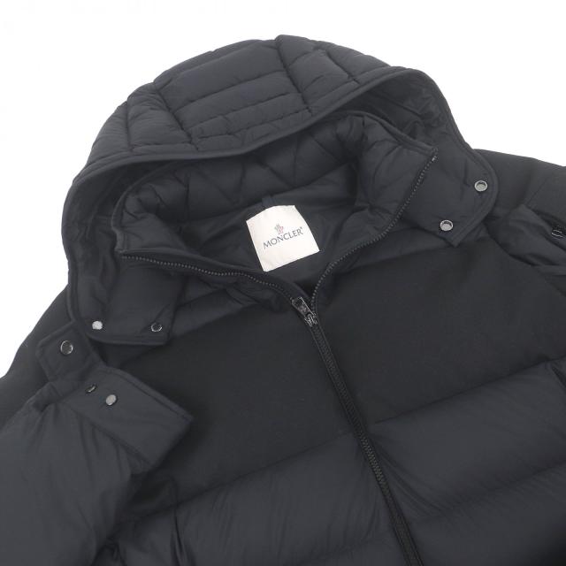 極美品□MONCLER モンクレール 24AW BARBUSTEL GIUBBOTTO レザーロゴ