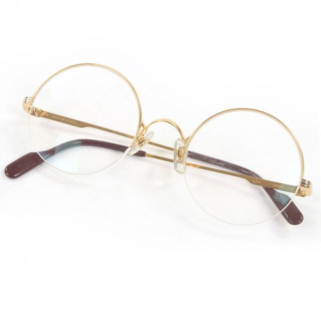 良品□Cartier カルティエ ヴィンテージ トリニティ ハーフリム