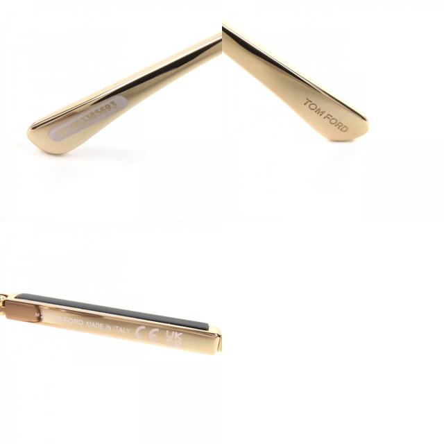 美品△TOM FORD トムフォード TF669 28B Jude ジュード ツーブリッジ サングラス ゴールド ブラック 60□15 145 箱・ケース付き 伊製_9