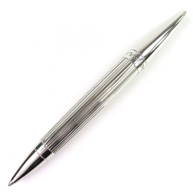 極美品△JORG HYSEK ヨルグ イゼック クロコダイルレザーケース付き ロゴ刻印 ツイスト式 ボールペン シルバー レッド メンズ 筆記確認済_2