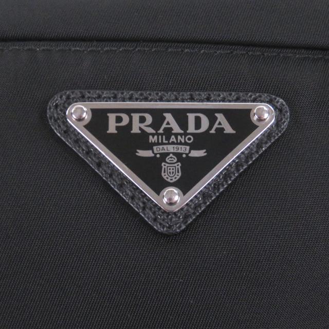 美品□PRADA プラダ 2VL132 トライアングルロゴ 三角プレート ウエストポーチ ショルダーバッグ ボディバッグ ブラック メンズオススメ_8