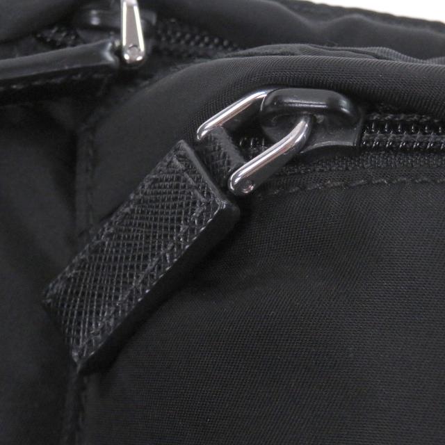 美品□PRADA プラダ 2VL132 トライアングルロゴ 三角プレート ウエストポーチ ショルダーバッグ ボディバッグ ブラック メンズオススメ_7