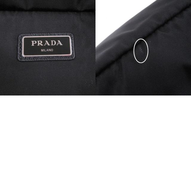 美品□PRADA プラダ 2VL132 トライアングルロゴ 三角プレート ウエストポーチ ショルダーバッグ ボディバッグ ブラック メンズオススメ_9