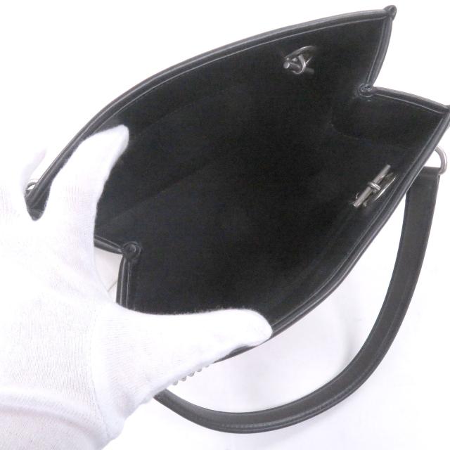 極美品□BALENCIAGA バレンシアガ 759941 DUTY FREE TOTE S キャンバス レザー チェーンショルダー ハンドバッグ ライトベージュ 伊製_3