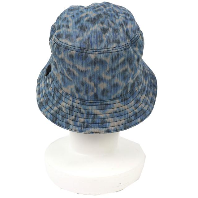 未使用品△DIOR Parley ディオールオム パーレイ 293C906D5547 レオパード柄 バケットハット 帽子 ブルー系 M イタリア製 正規品 メンズ_3