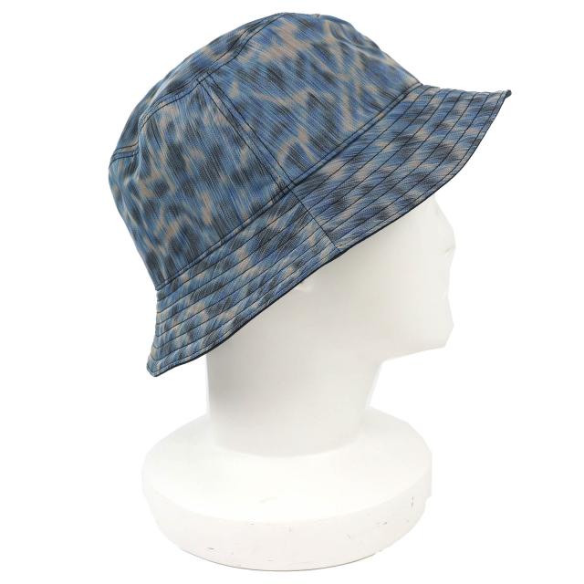 未使用品△DIOR Parley ディオールオム パーレイ 293C906D5547 レオパード柄 バケットハット 帽子 ブルー系 M イタリア製 正規品 メンズ_2