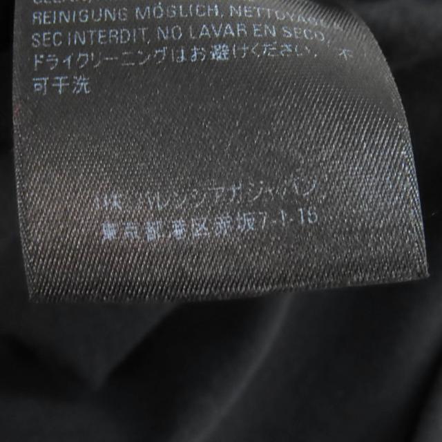美品△BALENCIAGA バレンシアガ 21SS 670943 コットン100％ ラムシュタイン 世界400着限定 ヴィンテージ加工 半袖Ｔシャツ 黒 XXS 正規品_8