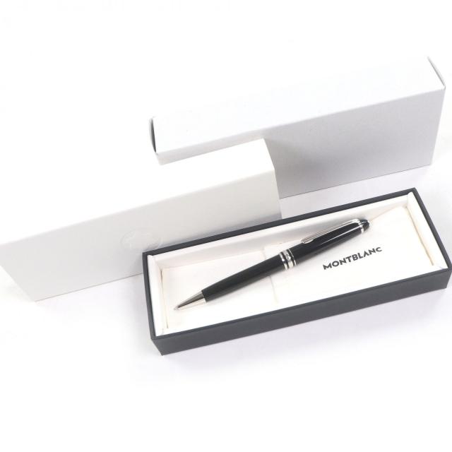 未使用品□MONTBLANC モンブラン マイスターシュテュック クラシック プラチナライン ボールペン ブラック ドイツ製 メンズ 筆記確認済み